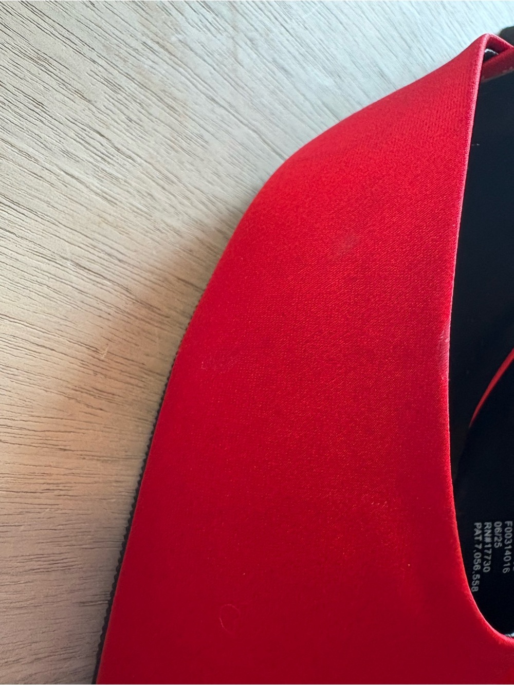 A New Day Red Satin Pointed Toe Heels - Picture 6 of 9